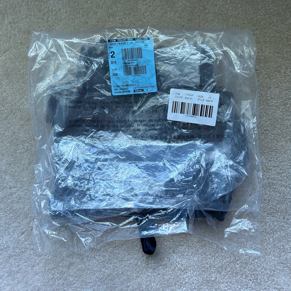 J. Crew Navy Satin Cargo Pants - Picture 5 of 5